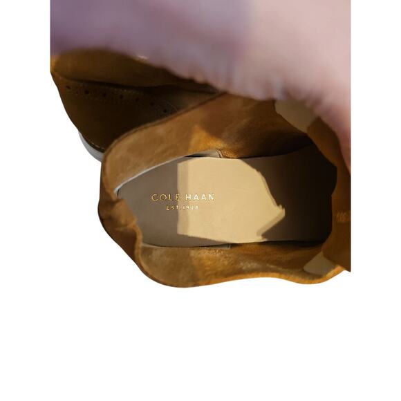 Cole Haan Original Grand.OS cognac tan suede Chukka ankle Boots new sz 8 - Picture 5 of 7